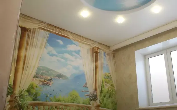 Натяжной потолок с фотопечатью — Арзамас, Калинина, 30а, фото 3
